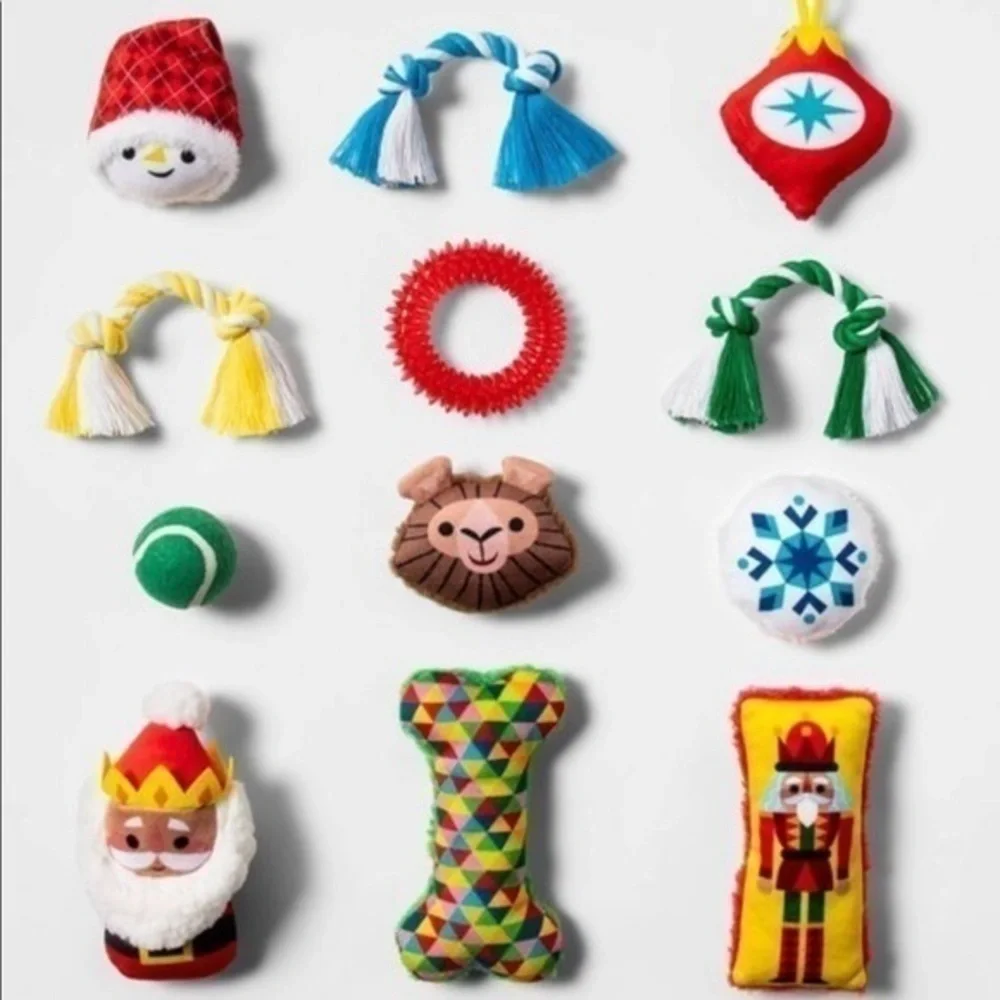 Wondershop Dog Toys Christmas Countdown Advent Calendar 12 Count Holiday NWT